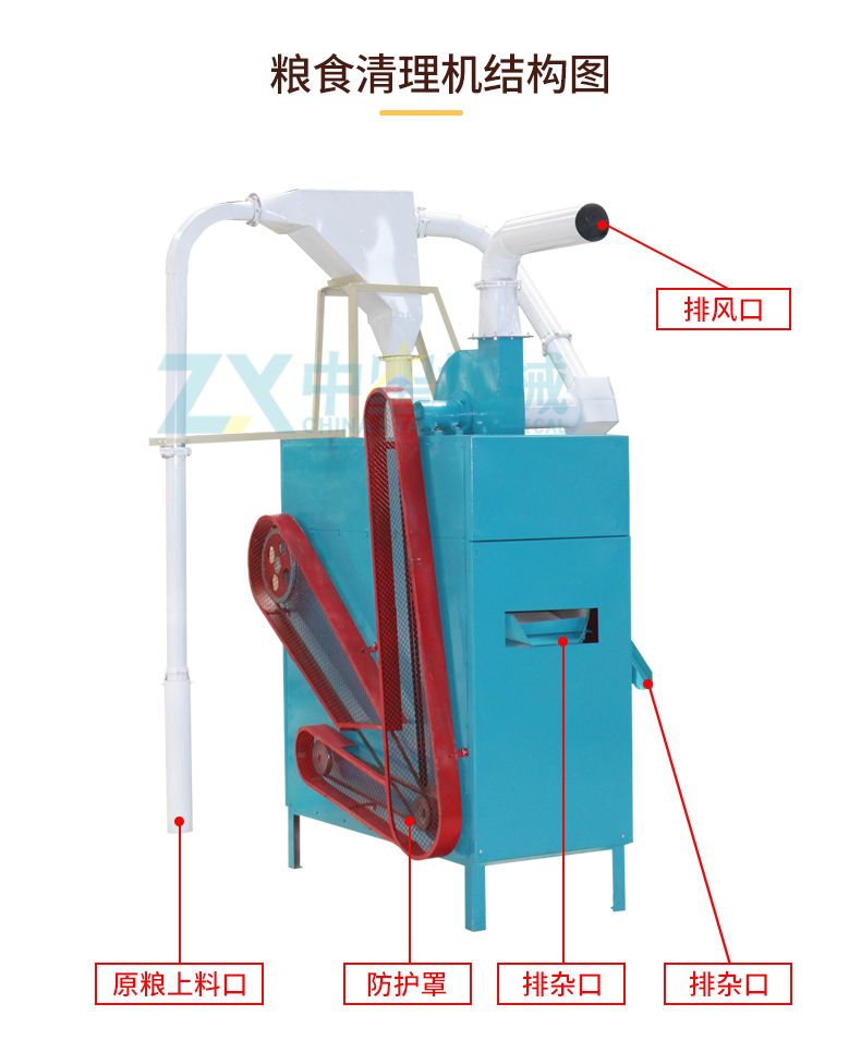 小型玉米糝加工流水線